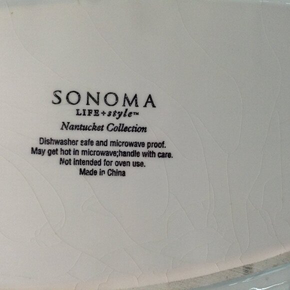 VTG Sonoma Life Style Nantucket Collection Platter with Lobster/Lemons; New Eng. - Picture 5 of 5